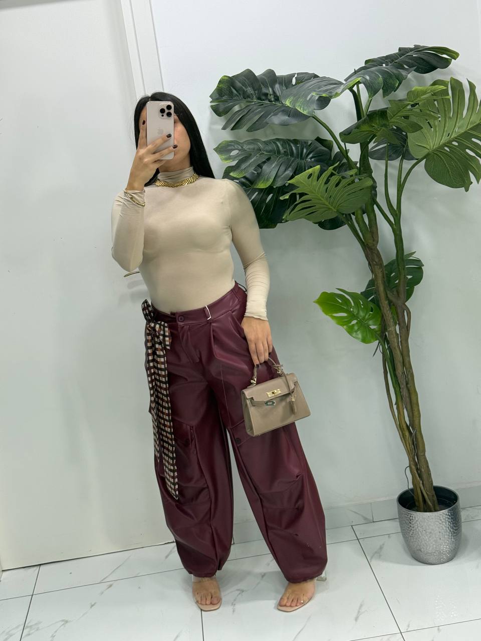 PANTALONE IN ECOPELLE