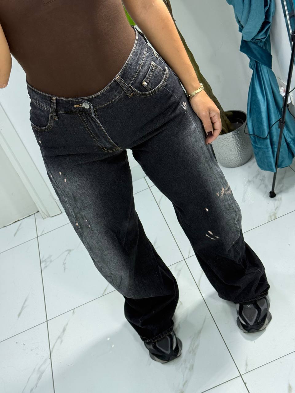 JEANS SFUMATO NERO