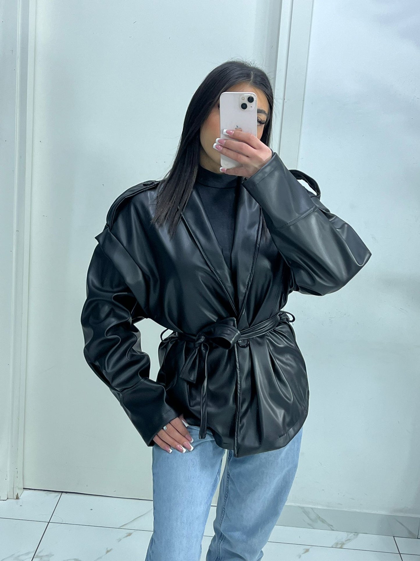 TRENCH IN PELLE