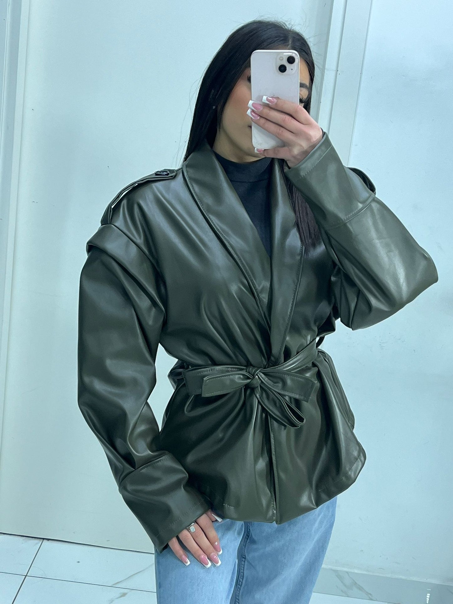 TRENCH IN PELLE