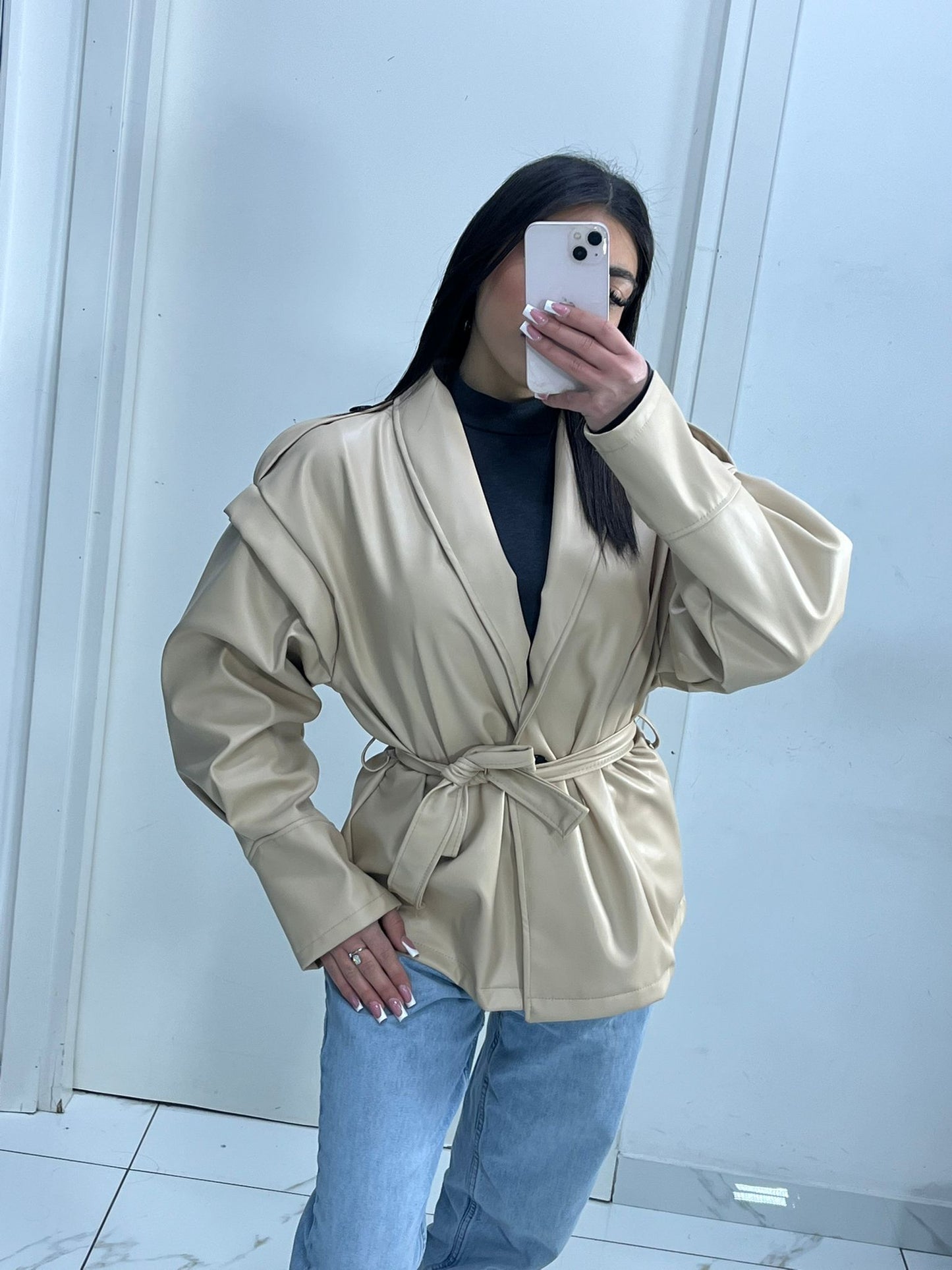 TRENCH IN PELLE
