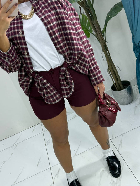 PANTALONCINO BORDEAUX